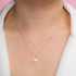 14K Gold Diamond Horseshoe Necklace by Alexis Jae
